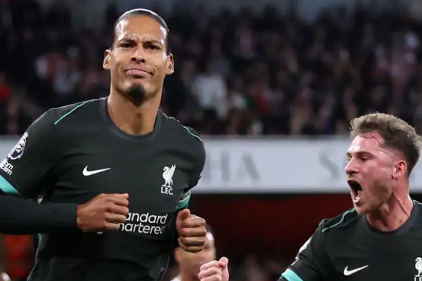 利物浦2-2战平阿森纳,范戴克挖苦对手防守