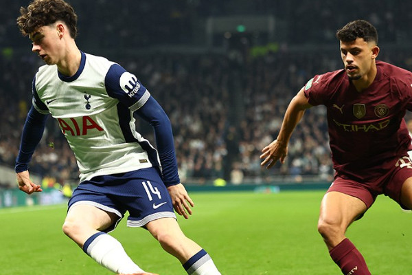 卡拉宝杯:蒂莫进球助热刺2-1击败曼城